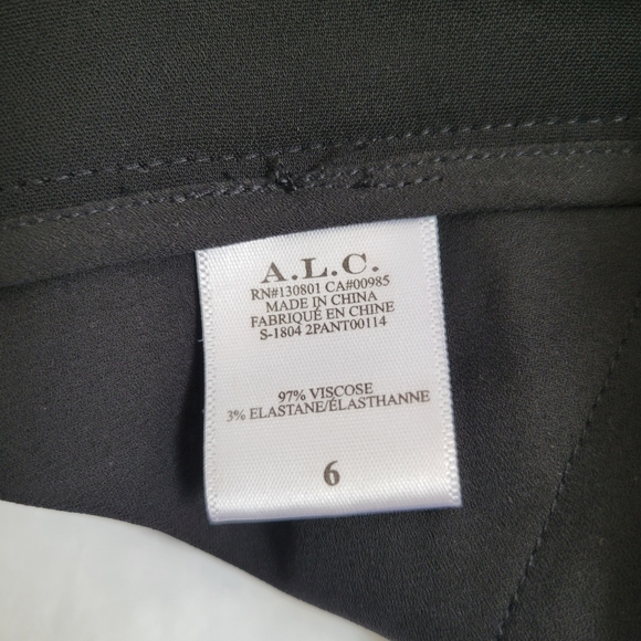 A.L.C Kerry High Waist Tie Front Dress Shorts Black - Picture 11 of 15